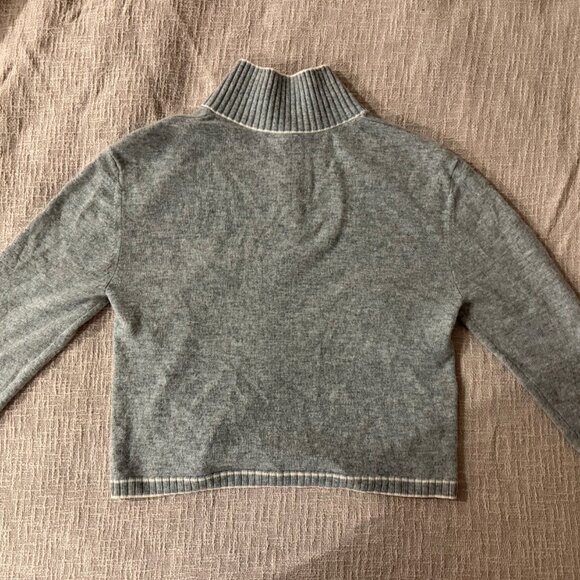 Gigi C June Wool Cashmere Blend 1/4 Zip Sweater - Picture 4 of 5